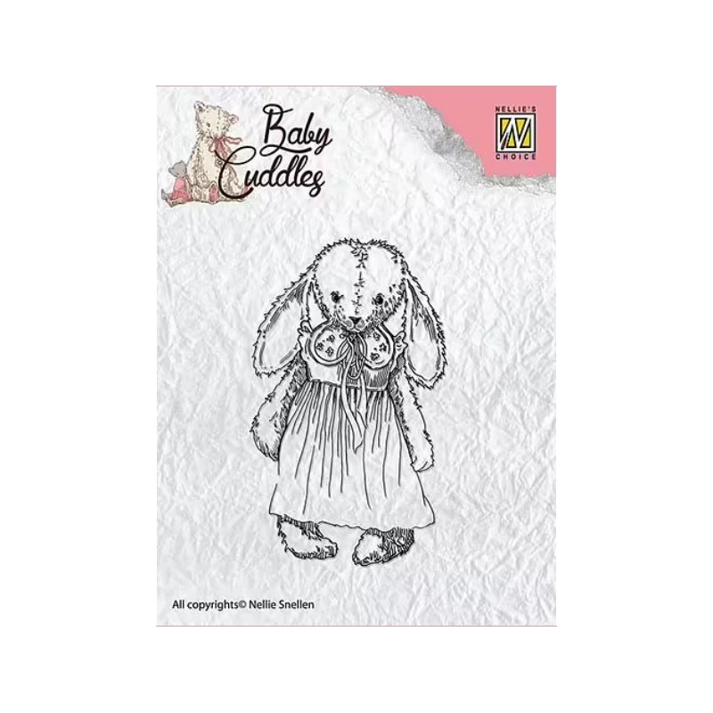 copy of Nellie`s Choice Clearstamp - Baby Cuddles Princess Rabbit