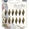 Craft Consortium Sea & Shore - Shells - Metal Charms