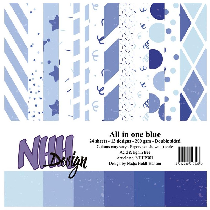 NHH Paperpad 15x15cm "All in one - Blue" NHHP301