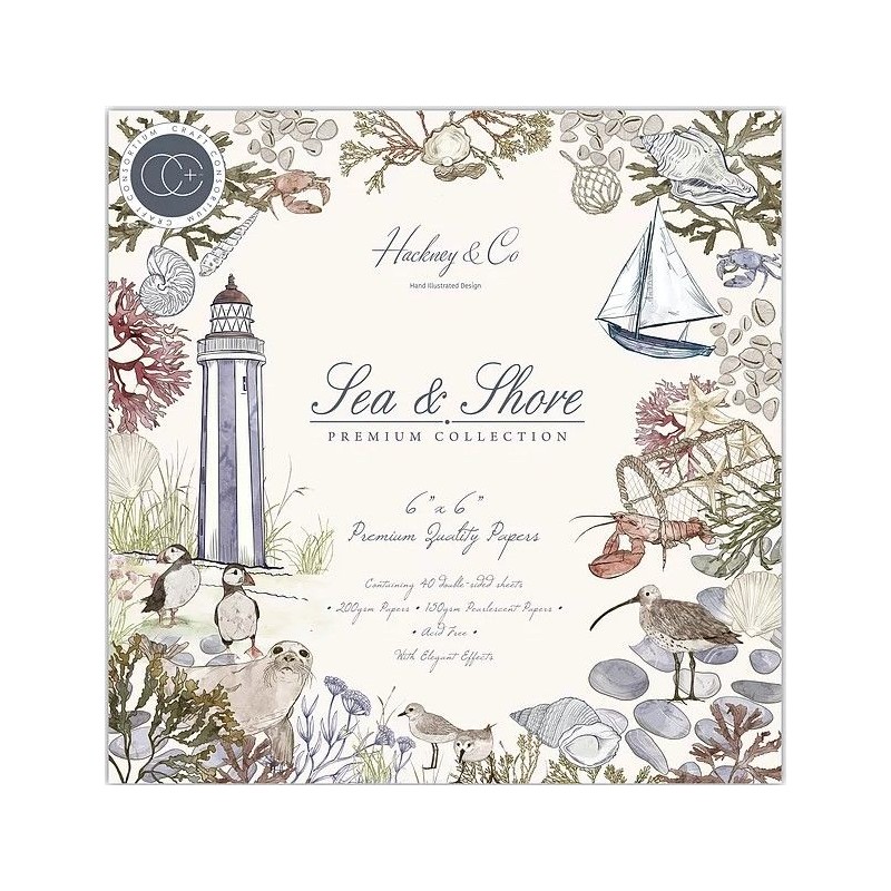 Craft Consortium Sea & Shore - 6"x6" Premium Paper Pad
