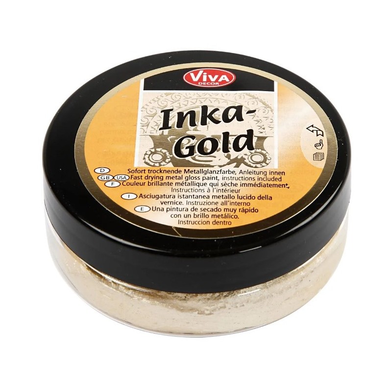 Inka-Gold -  50ml  Ljusguld / Oldsilver