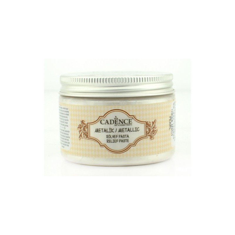 Cadence Metallic Relief Paste Pearl  150 ml