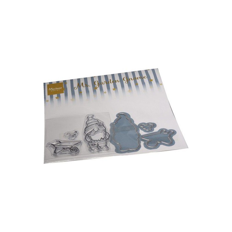 Marianne D Clear Stamps & die set - Mr. Garden Gnome CS1125 150x150mm