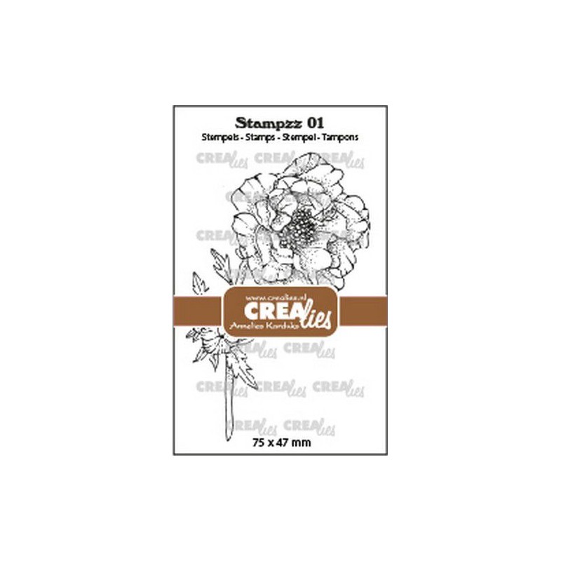 copy of Crealies Clearstamp Stampzz Coneflower  75x48mm w