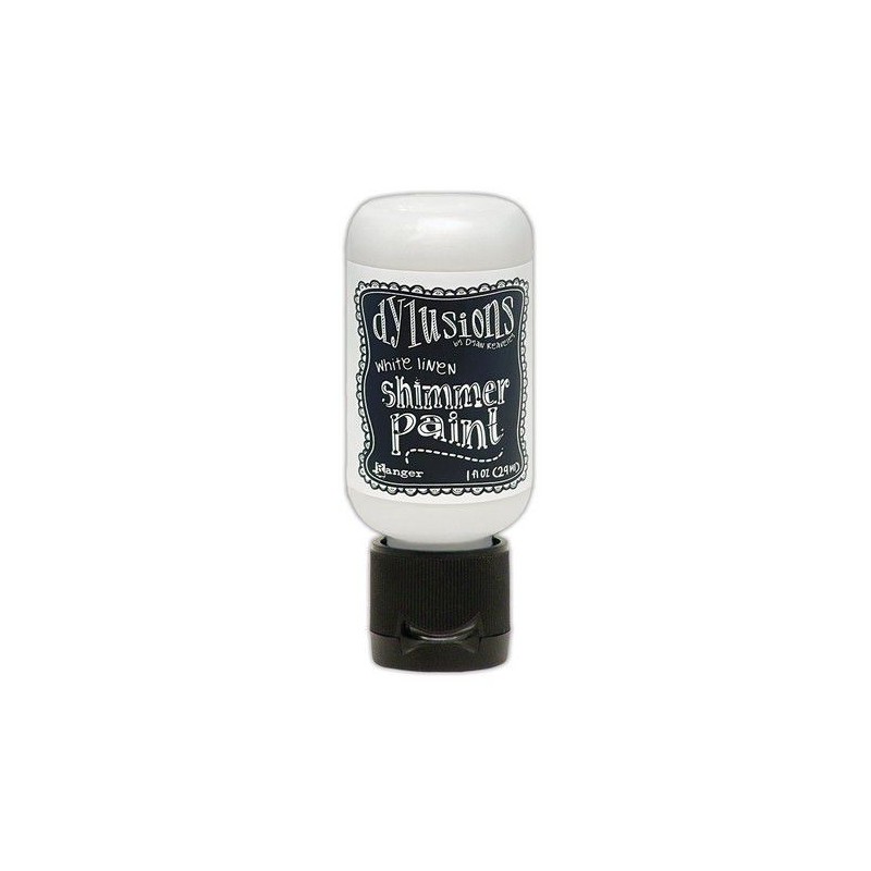 Ranger Dylusions Shimmer Paint Flip Cap Bottle - White Linen DYU81494 Dyan Reaveley