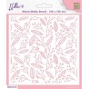 Nellie‘s Choice Mixed Media Stencils Square Leaves & Berries MMS4K-038 150x150mm