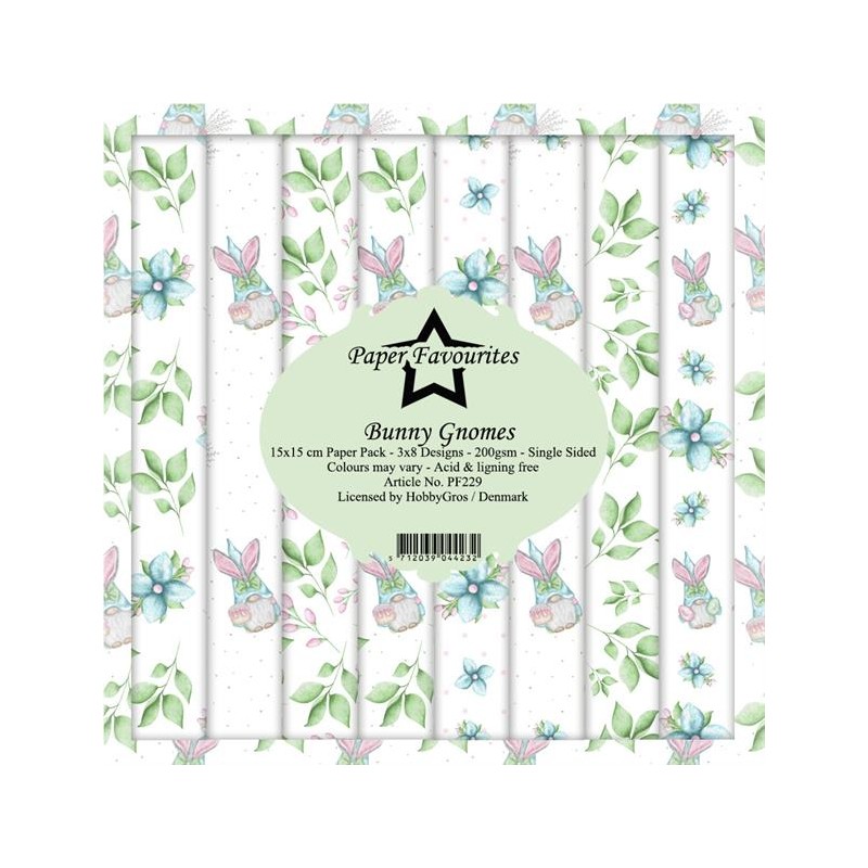 Paper Favourites Paper Pack "Bunny Gnomes" PF229