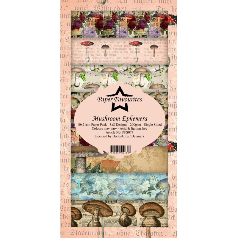 Paper Favourites Slim Card "Mushroom Ephemera" PFS077