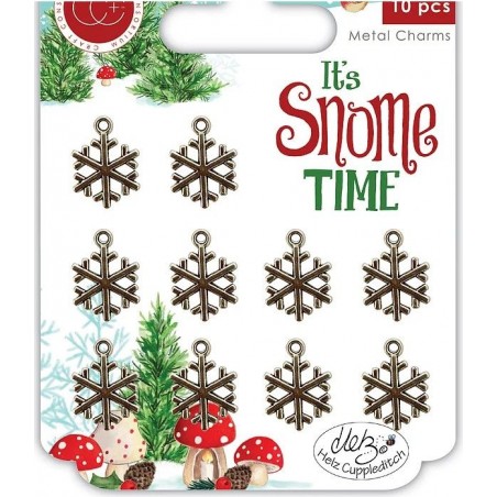 Craft Consortium It's Snome Time - Snowflakes Metal Charms
