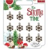 Craft Consortium It's Snome Time - Snowflakes Metal Charms