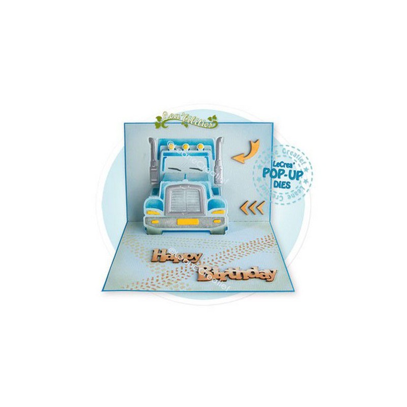 LeCrea - Lea’bilitie Pop-Up Truck cut and embossing die