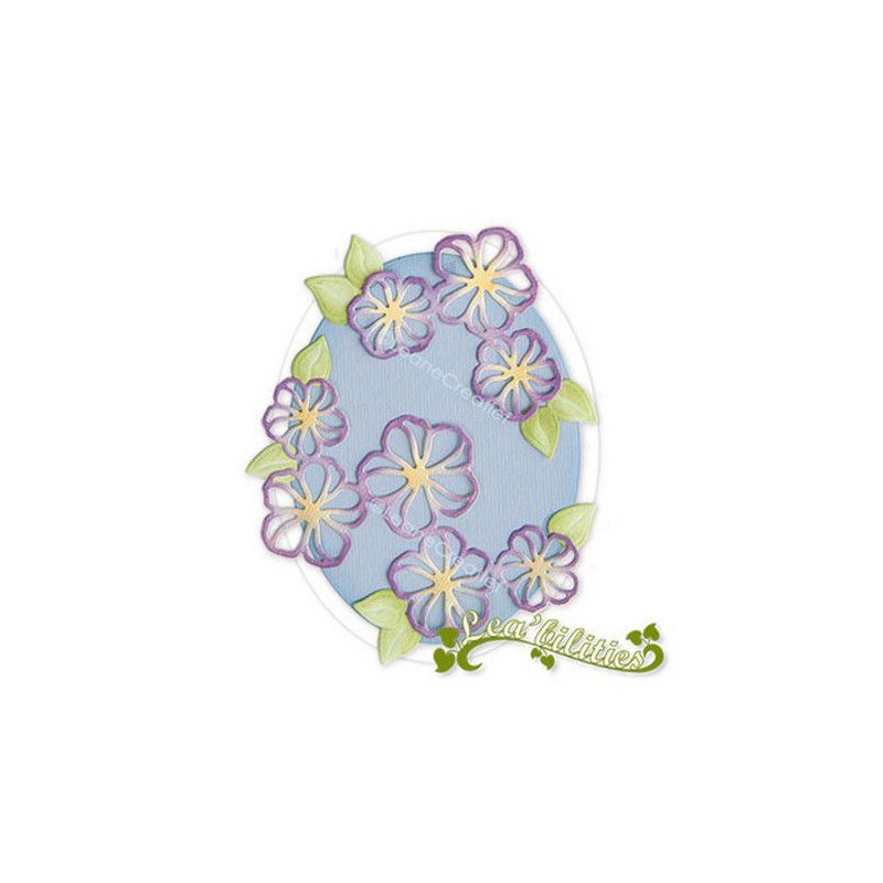 LeCrea - Lea’bilitie Ornaments with Blossoms cutting die