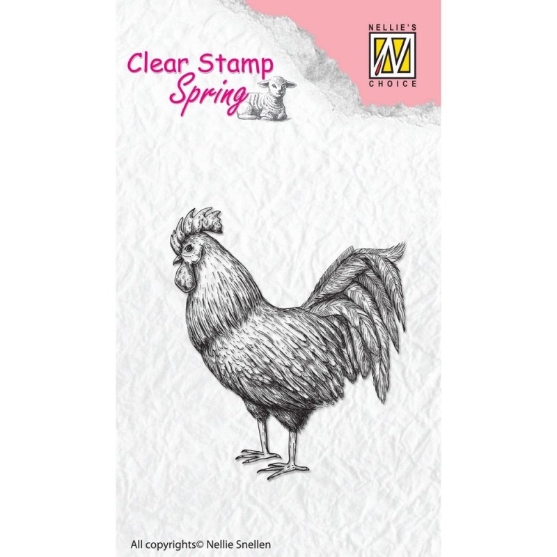 Nellie Snellen • Spring Clear Stamps Rooster