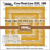 Crealies • Crea-Nest-Lies XXL Cutting Die Squares With Rough Edges And Stitchlines