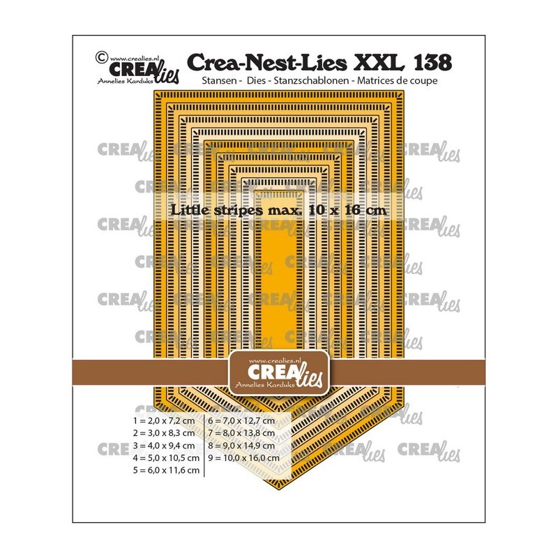 Crealies • Crea-Nest-Lies XXL Banner with little stripes