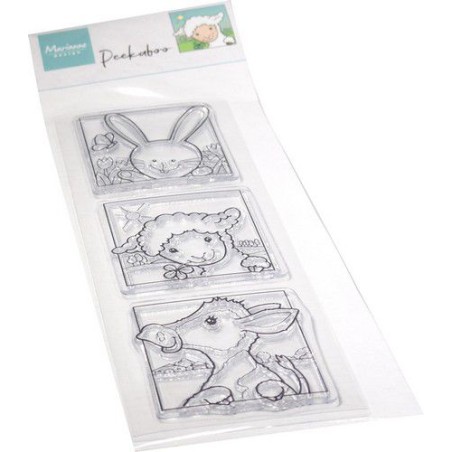 copy of Marianne D Clear Stamp Hetty‘s Peek-a-boo Chicken family