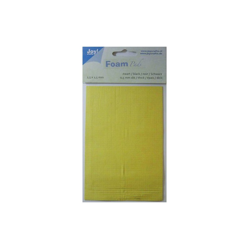 JOY! Crafts SVART 3D Foam / 3D kuddar XL  0,5 x 2,5 x 2,5 mm 2400 st / 1 pack