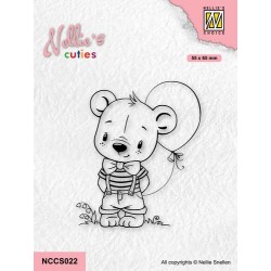 Nellies Choice Clearstamp - Christmas Cuties - Balloon NCCS022 55x85mm