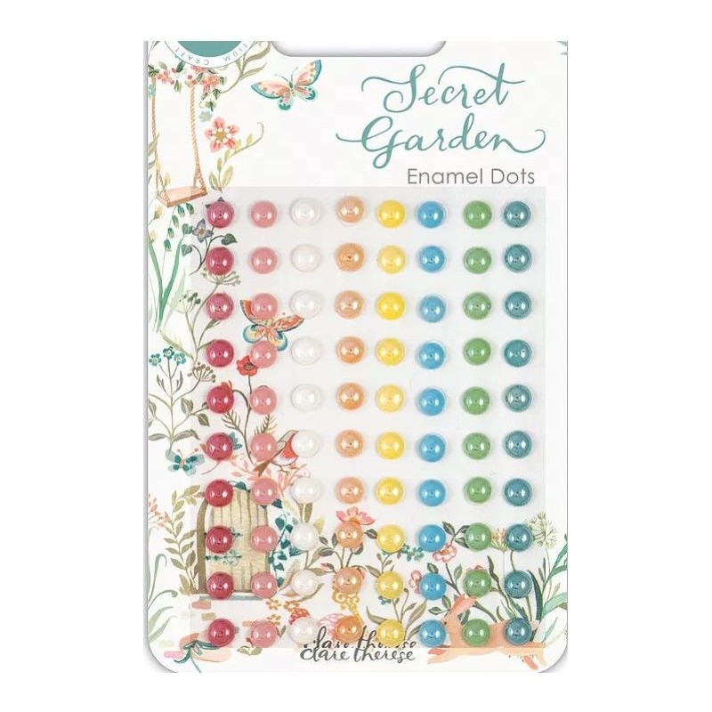 Craft creations Secret Garden - Adhesive Enamel Dots