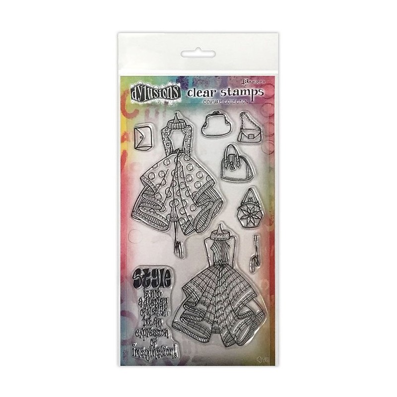 Ranger • Dylusions couture clear stamps Ladies who lunch duo