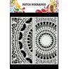 copy of Dutch Doobadoo Mask Art Slimline Groovy Circles  210x210mm