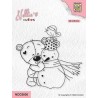 Nellie‘s Choice Clear Stamp - "Bear with snowman" NCCS030