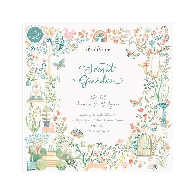 Craft Consortium Secret Garden - Premium Paper Pad 12x12