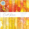 Craft Consortium The Essential Craft Papers - 6x6 - Ink Drops - Sunset