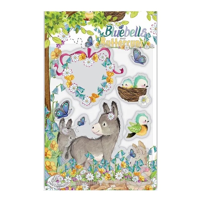Craft Consortium Bluebells and Buttercups - Donkey - Stamp Set
