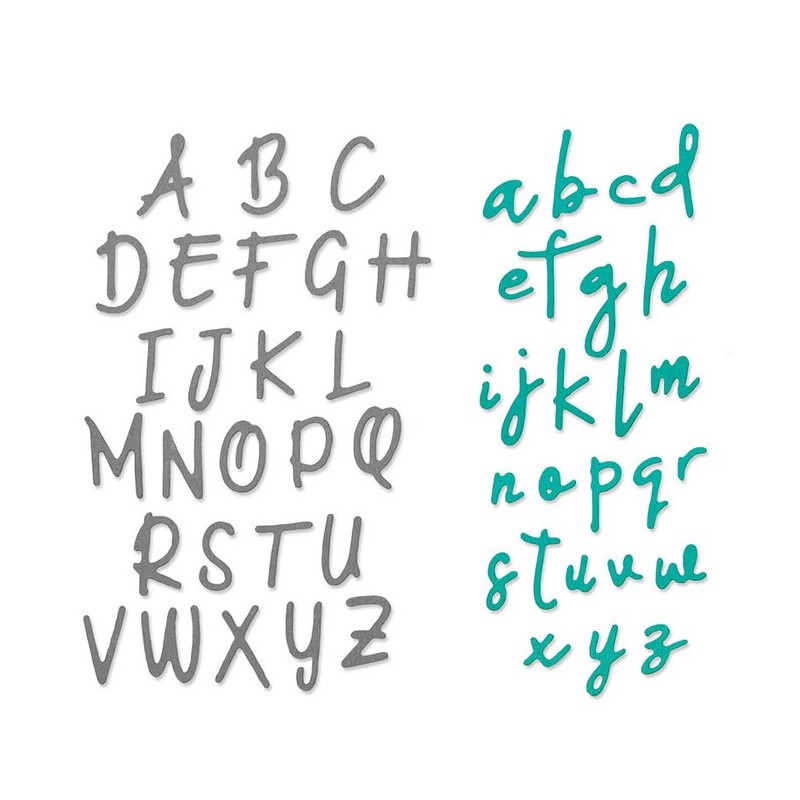Sizzix • Thinlits Die Set 2PK Alphabet Set by Emily Tootle