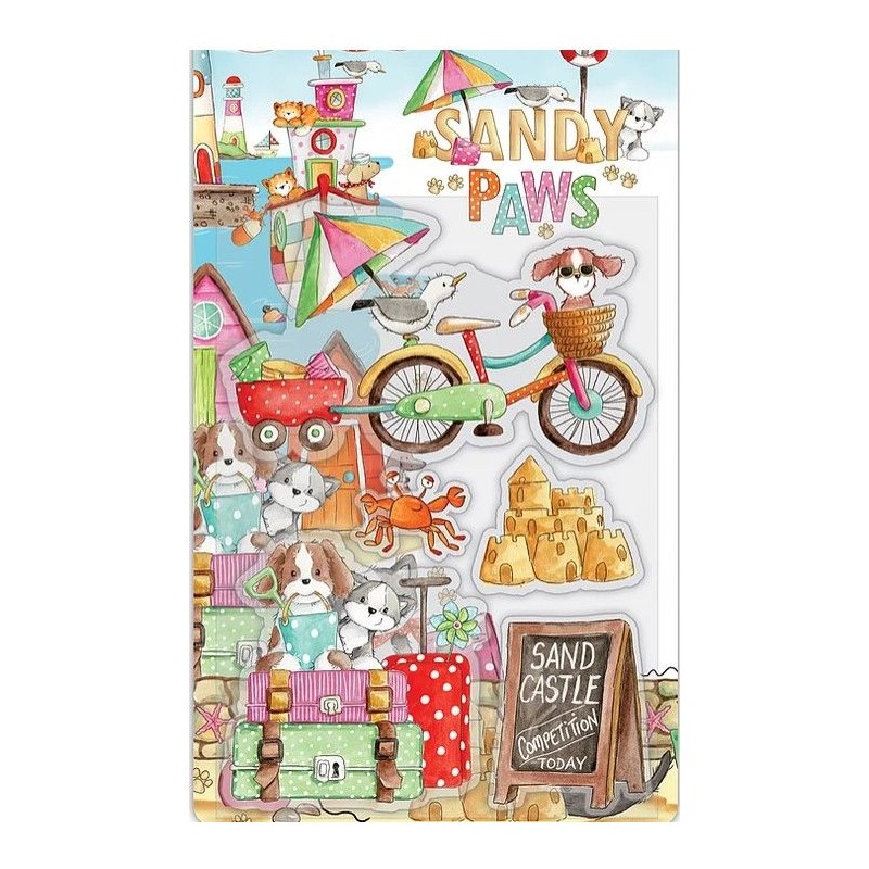 Craft Consortium Sandy Paws - Sand Castle - Stamp Set A5
