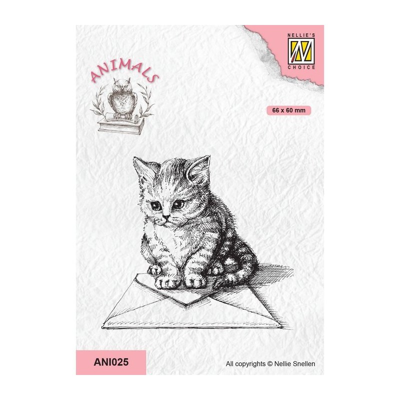 Nellie Snellen • Animals Clear Stamps Kitten With Envelope