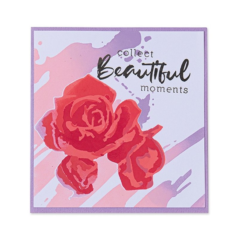 Sizzix • Layered Stencils Watercolor Roses 4pcs