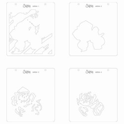 Sizzix • Layered Stencils Watercolor Roses 4pcs