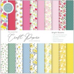 Craft creations The Essential Craft Papers - 6x6 Bright Blooms