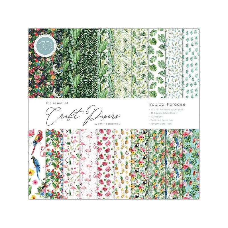 Craft creations The Essential Craft Papers - 12x12 Tropical Paradise
