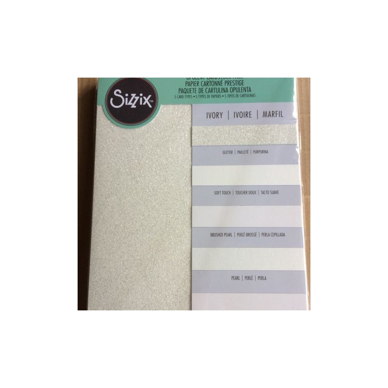 Sizzix Opulent Cardstock "Ivory" VITA 50 stk A4 250g