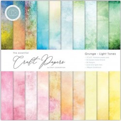Craft creations The Essential Craft Papers - Grunge -12x12 Light Tones
