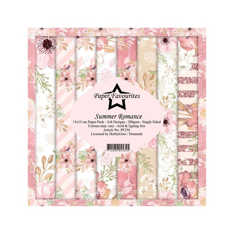 Paper Favourites Paper Pack 6x6 "Summer Romance" PF236