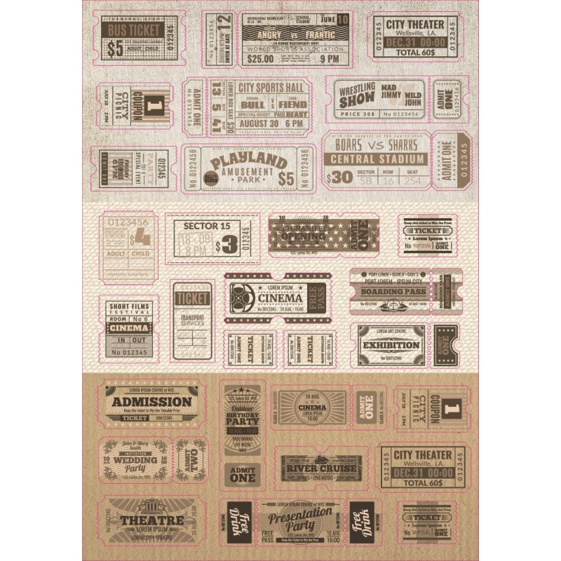 Dutch Doobadoo Dutch Sticker Art A5 Eintrittskarten