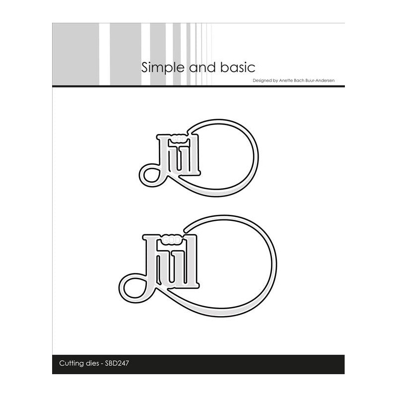 Simple and Basic die "God Jul" SBD247