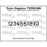 copy of Crealies Texto Dies: numbers medium max. height: 13 mm