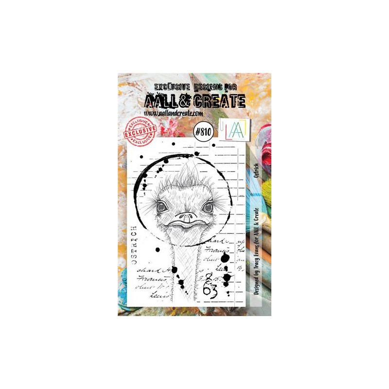AALL & Create Stamp Ostrich AALL-TP-810 7,3x10,25cm