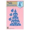 Nellie‘s Shape Dies Blue Cristmastree & baubles SDB063