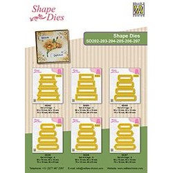 Nellie Shape Dies set of 4 tags SD202