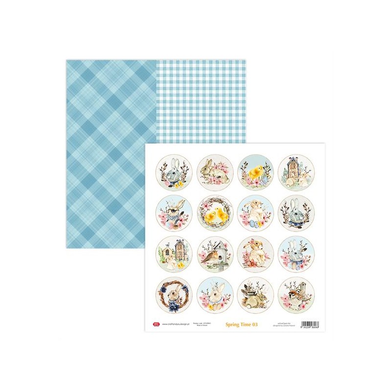 Craft & You Scrapbooking 1 Sheets "Spring Time" CP-SPR03