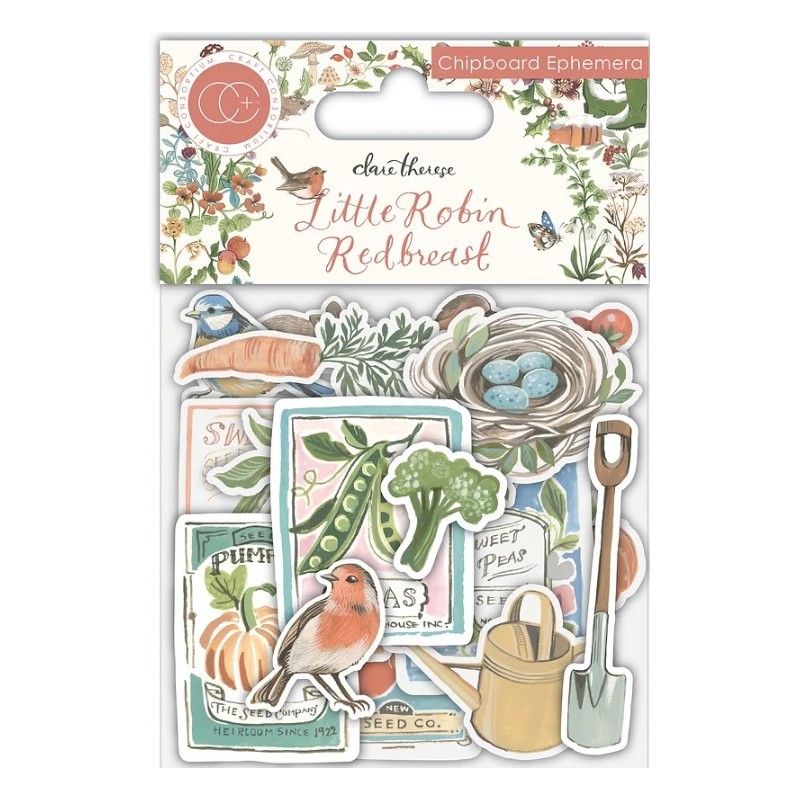 Craft Consortium Little Robin redbreast - Chipboard Ephemera