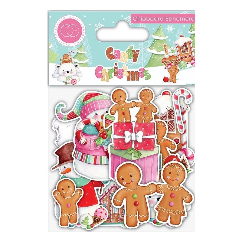 Craft Consortium Candy Christmas - Chipboard Ephemera