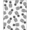 Tools Embossingfolder, stl. 11x14 cm, tjocklek 2 mm,Annanas