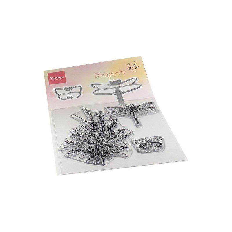 Marianne D Clear Stamp & die set Tiny‘s Dragonfly TC0880 120x185mm